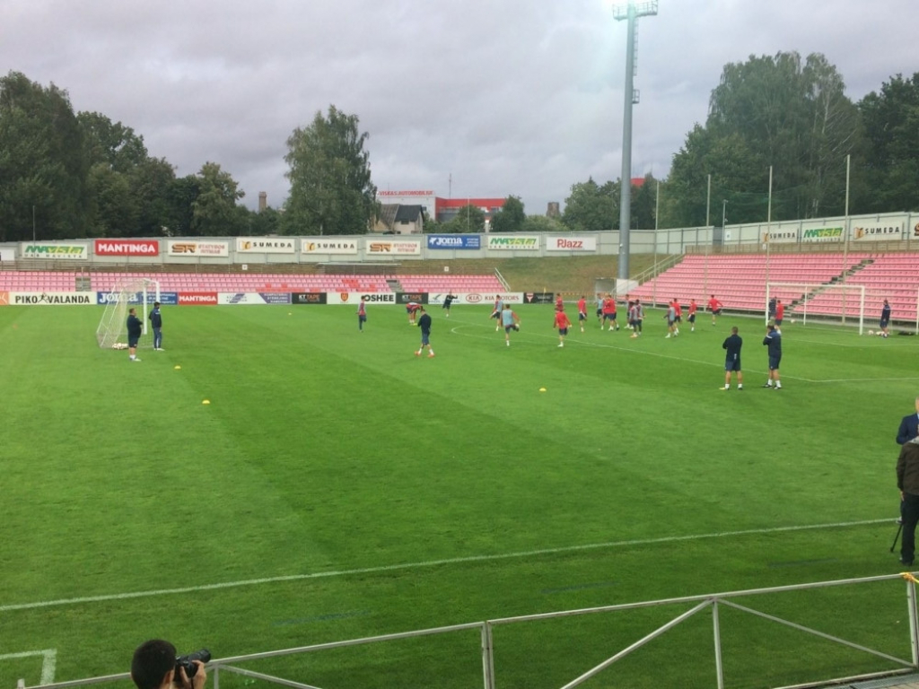 Trening Crvene zvezde u Litvaniji