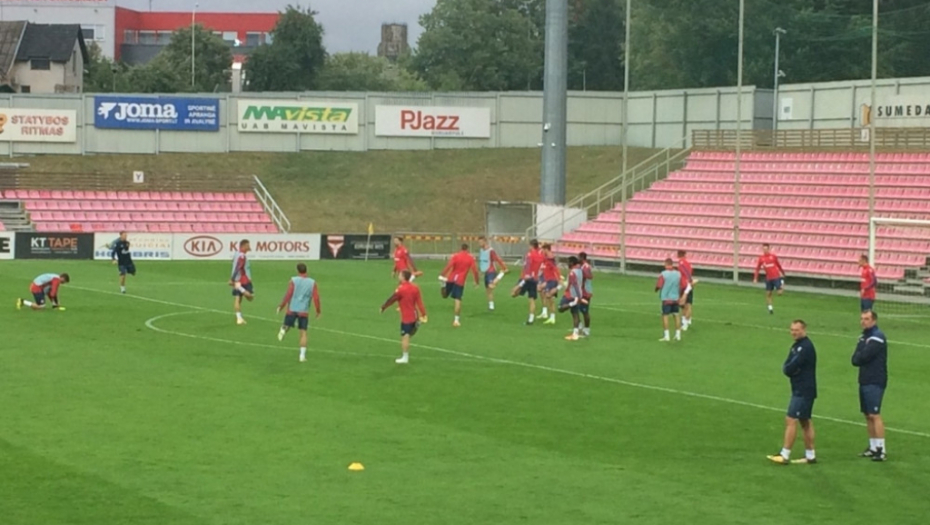 Trening Crvene zvezde u Litvaniji