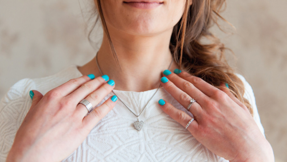 ogrlica, lančić, žena