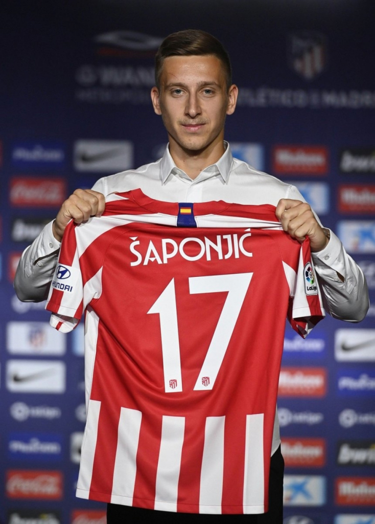 Ivan &Scaron;aponjić na promociji u Atletiku