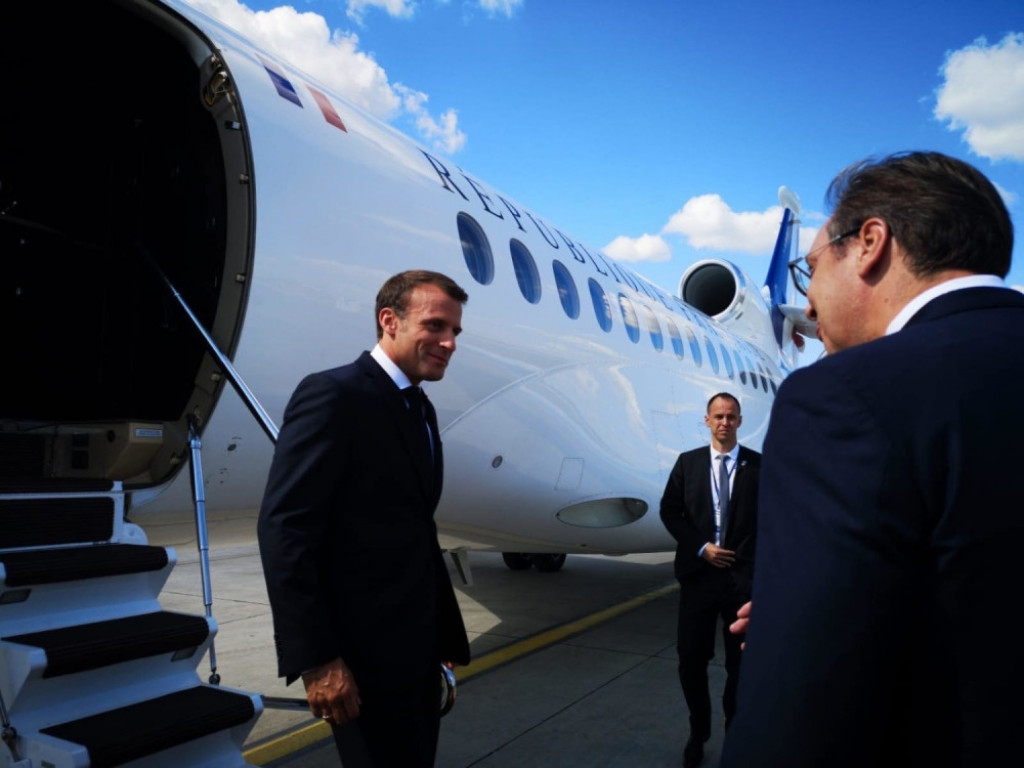 Aleksandar Vučić i Emanuel Makron