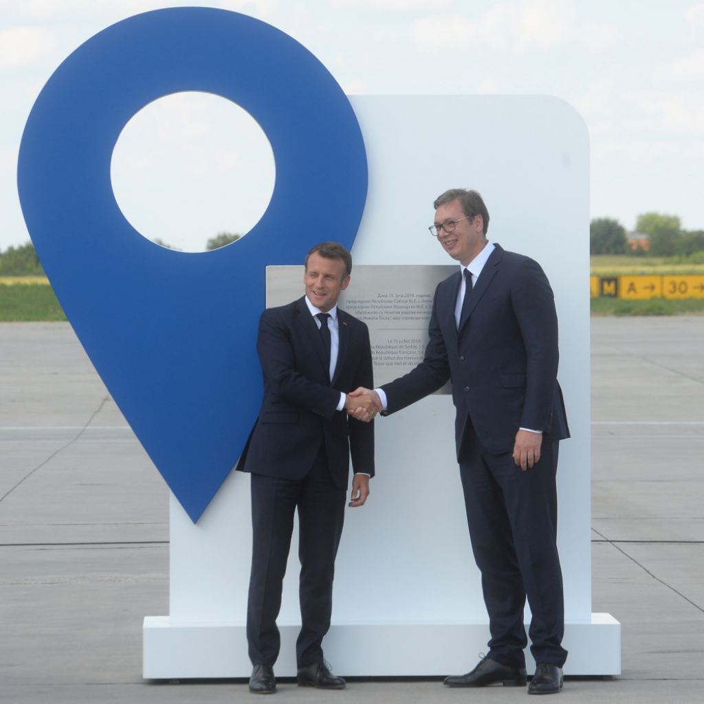 Aleksandar Vučić i Emanuel Makron