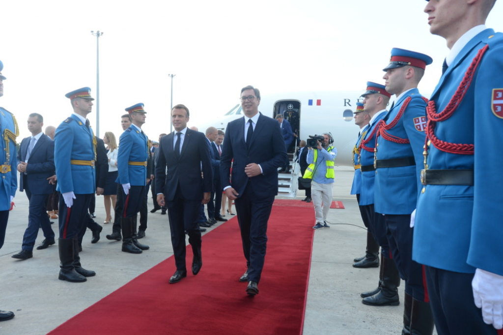 Aleksandar Vučić i Emanuel Makron