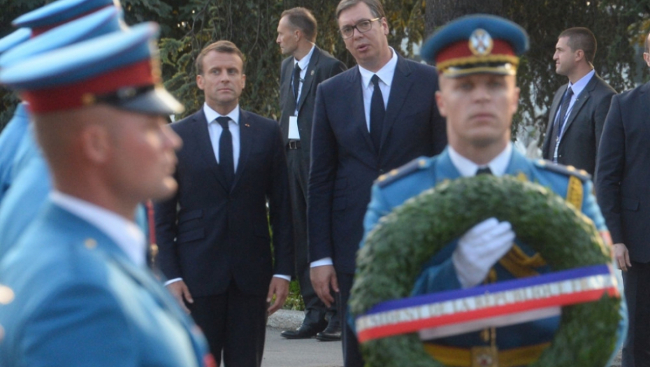 Aleksandar Vučić i Emanuel Makron