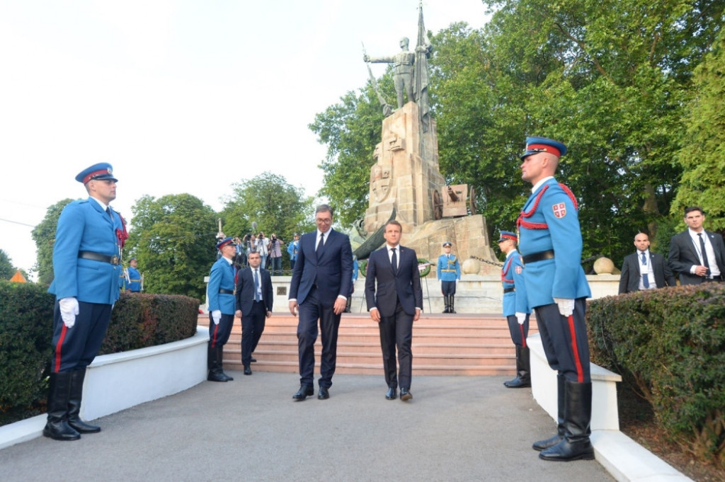 Aleksandar Vučić i Emanuel Makron