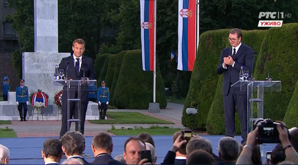 Aleksandar Vučić i Emanuel Makron