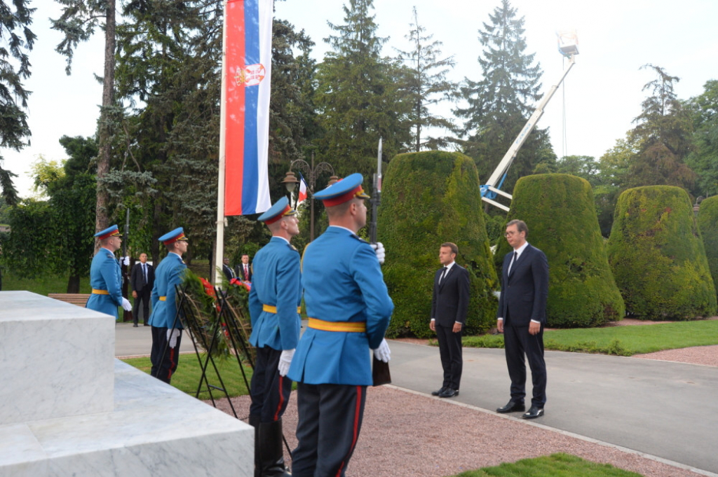 Aleksandar Vučić i Emanuel Makron