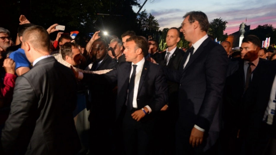 Emanuel Makron i Aleksandar Vučić