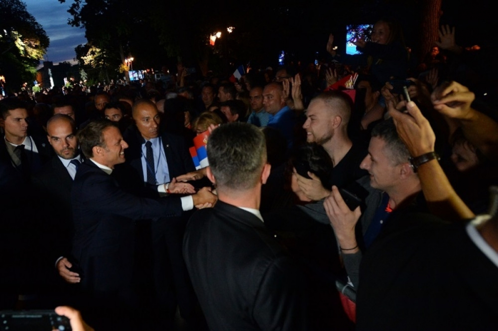 Emanuel Makron i Aleksandar Vučić