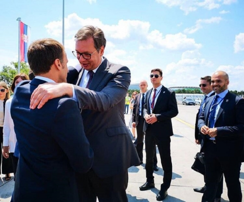 Aleksandar Vučić i Emanuel Makron