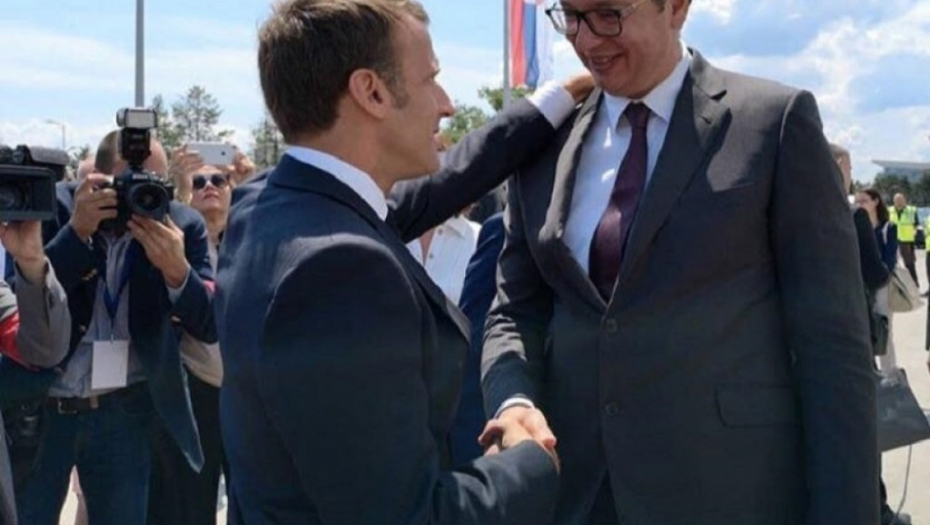 Aleksandar Vučić i Emanuel Makron