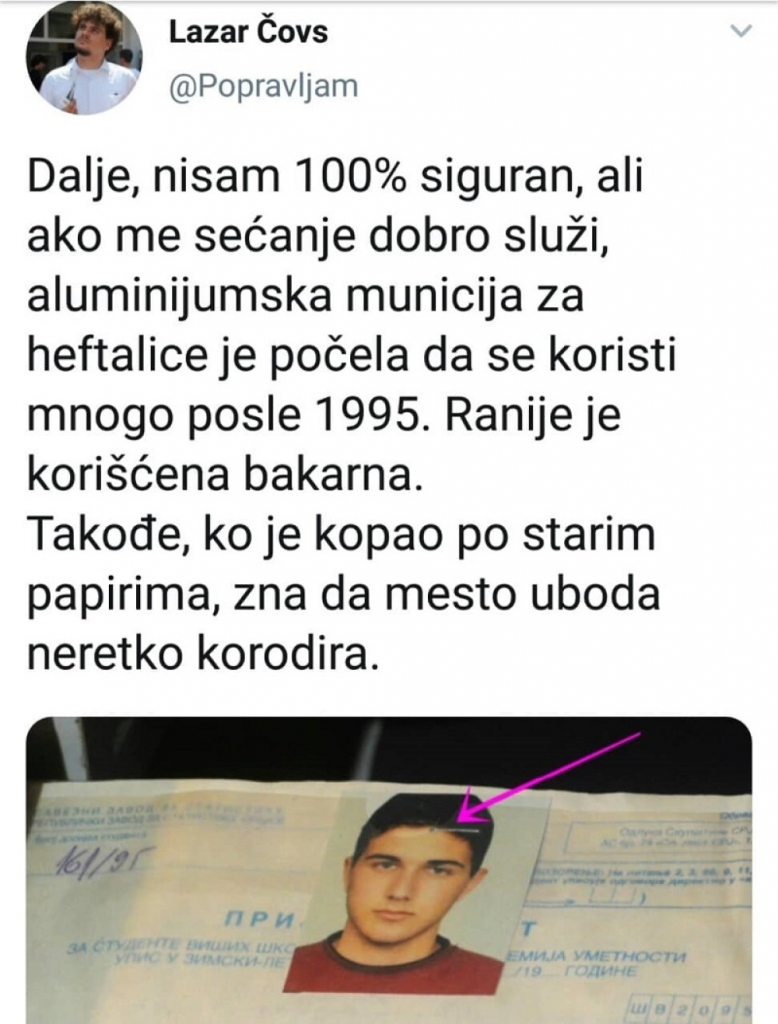 Lazar Čovs, Neboj&scaron;a Stefanović