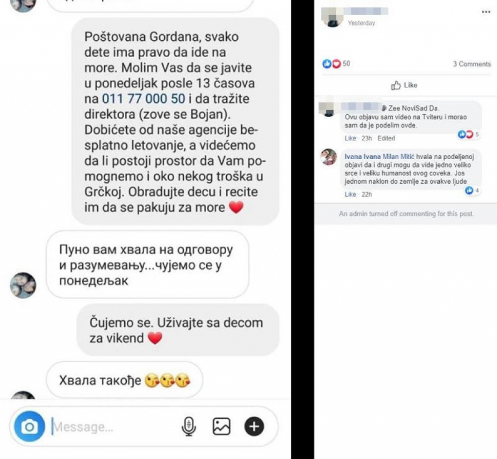 Prepiska samohrane majke sa direktorom agencije