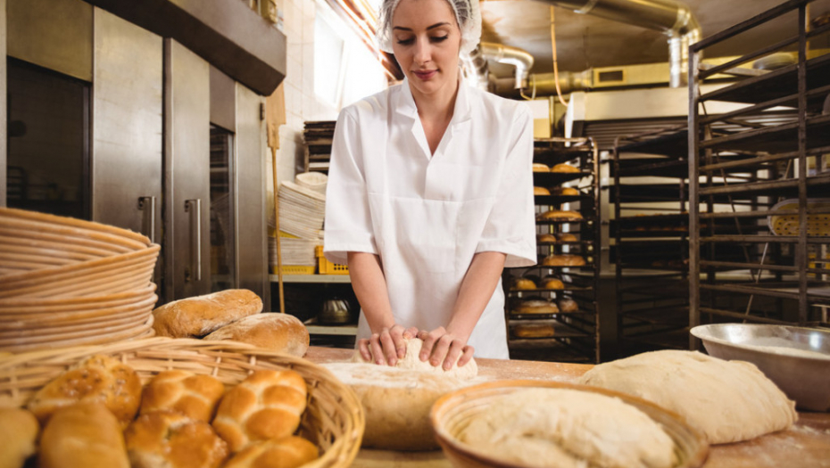 Pekara, radnica, radnja, pecivo, testo