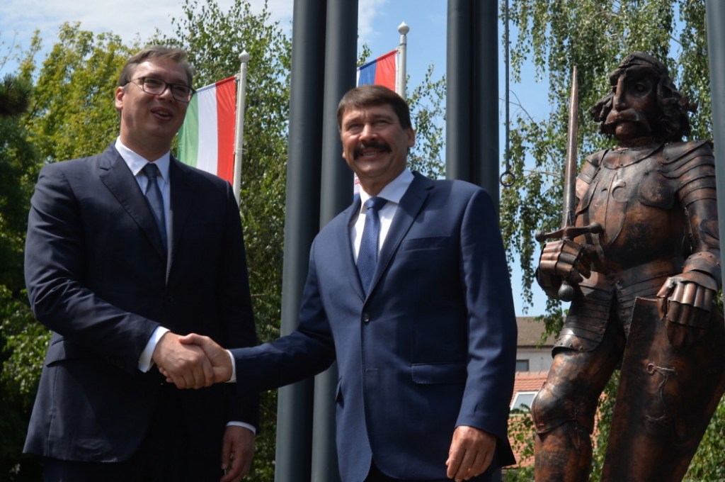 Aleksandar Vučić i Janoš Ader