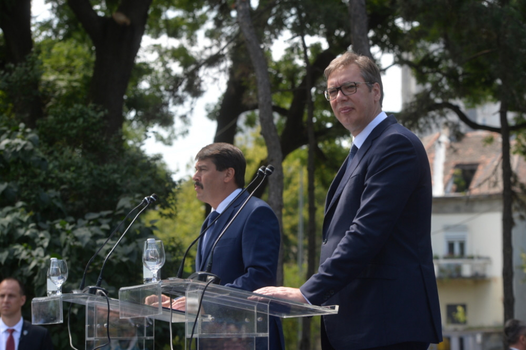 Aleksandar Vučić i Janoš Ader