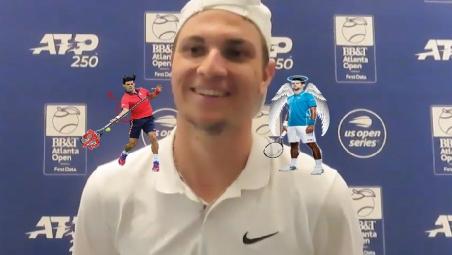 Miomir Kecmanović i Novak Đoković