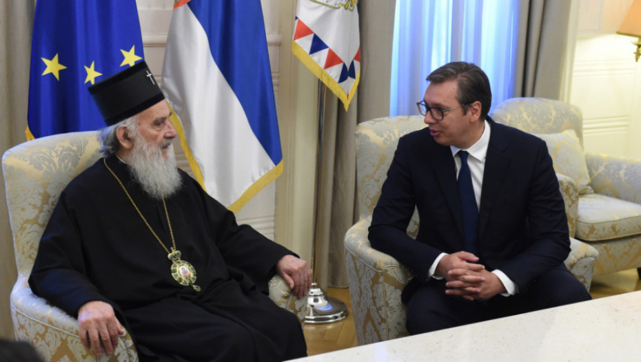 Aleksandar Vučić, Patrijarh Iri