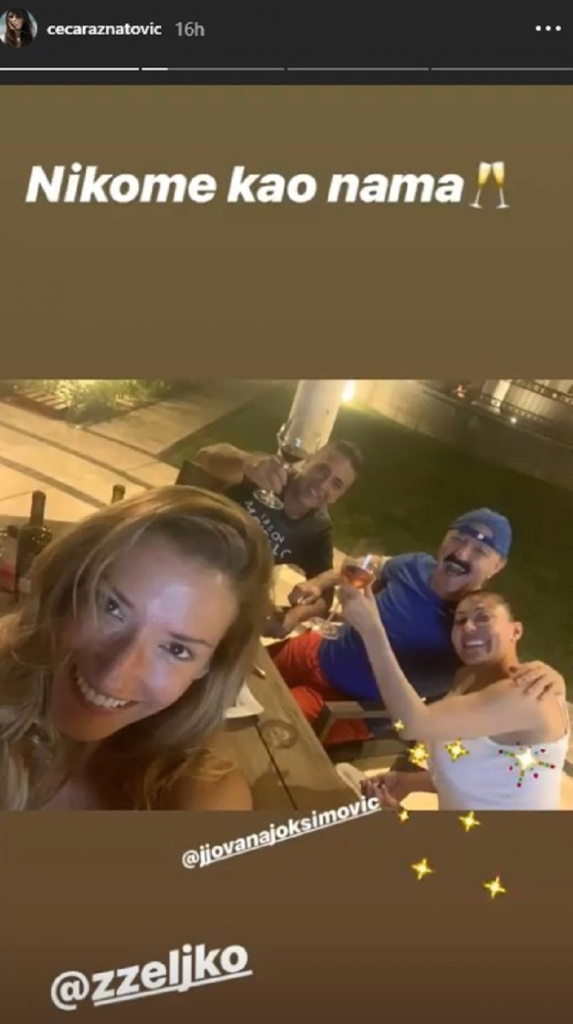 Ceca Ražnatović, Jovana, Željko, Haris