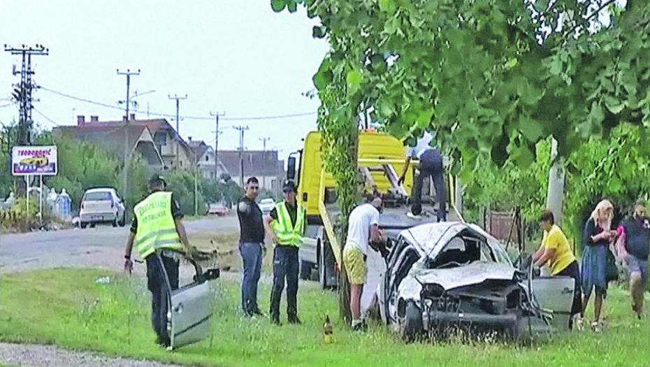 Saobraćajna nesreća, mladi, pogibija, Šabac