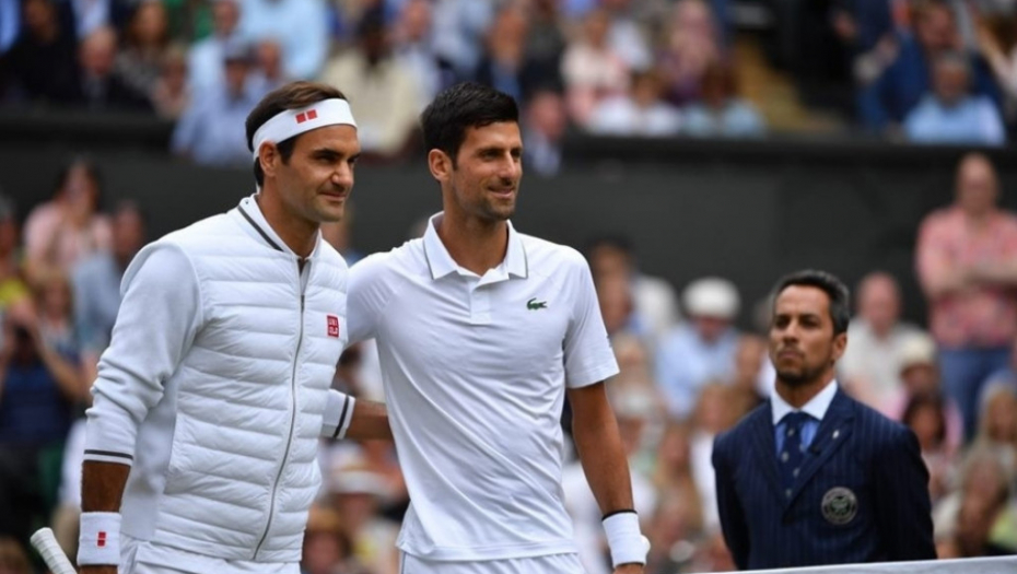 Rodžer Federer i Novak Đoković i Damijen Štajner