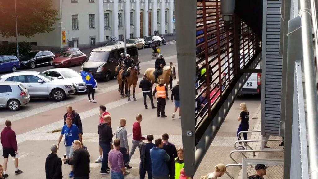 albanske provokacije na meču Helsinki - Crvena zvezda