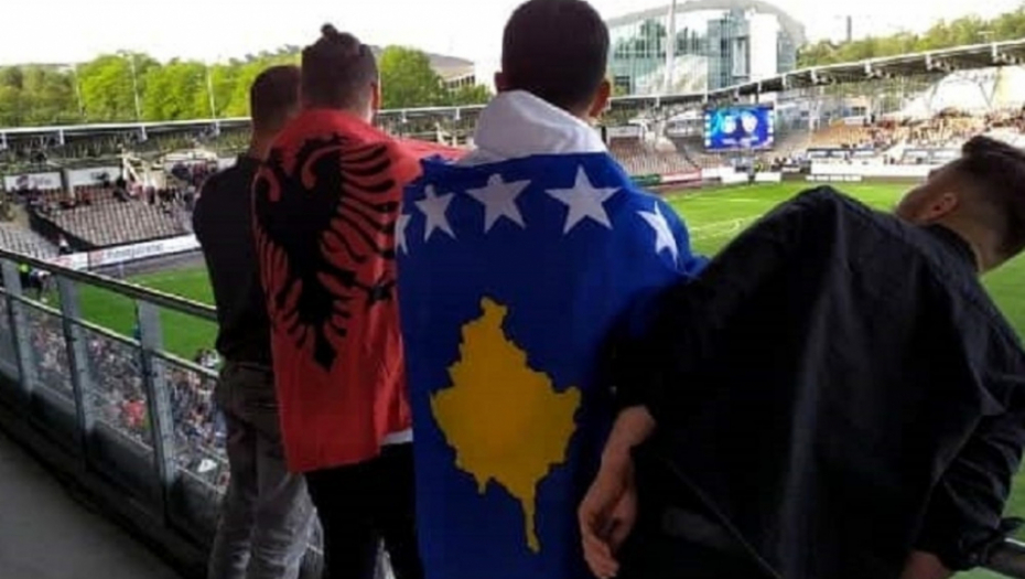 provokacije Albanaca na meču
