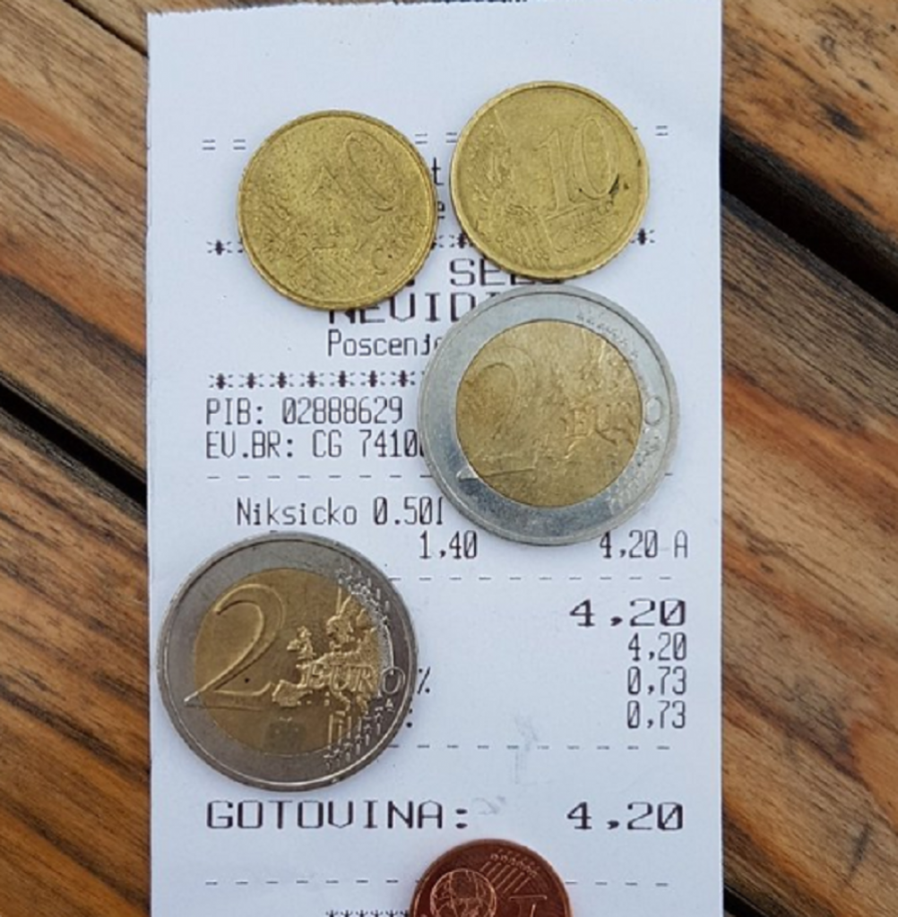 Napojnica, jedan cent