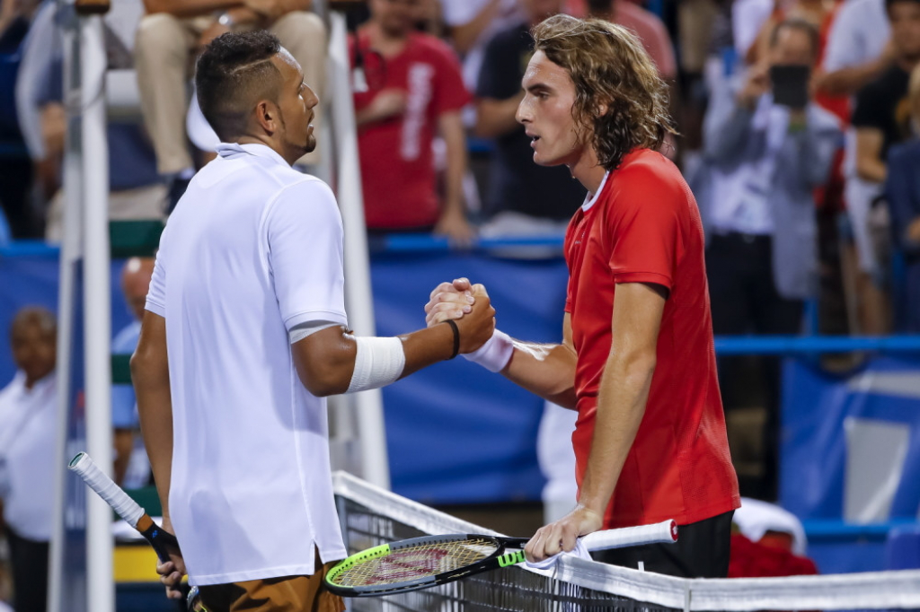 Nik Kirjos i Stefanos Cicipas Vašington