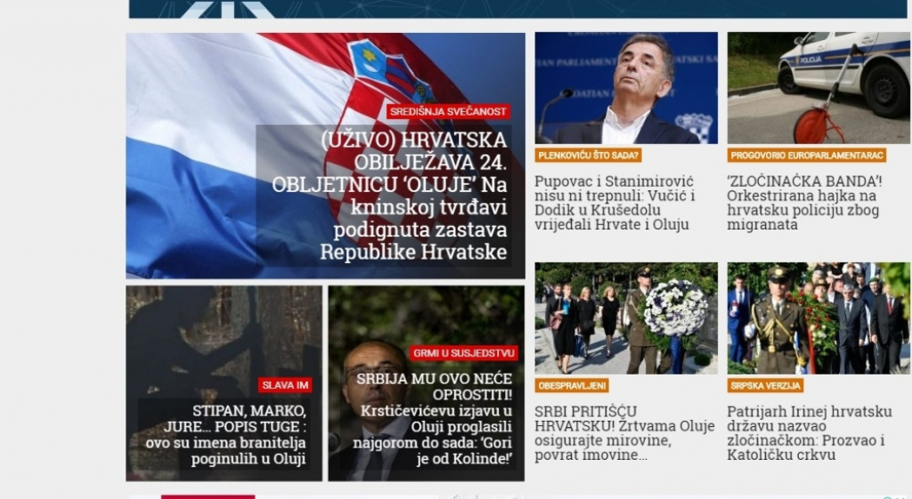 hrvatski mediji, oluja, napad
