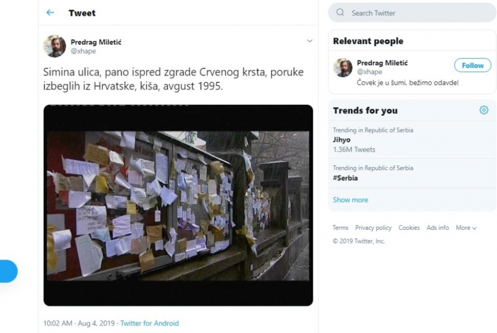 krajina, izbegli, slika