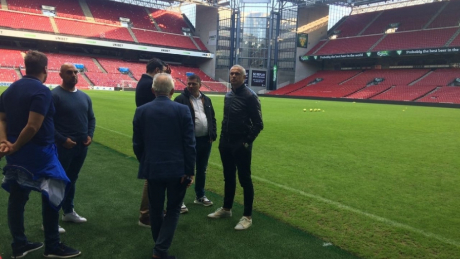 Prvi trening Crvene zvezde u Kopenhagenu