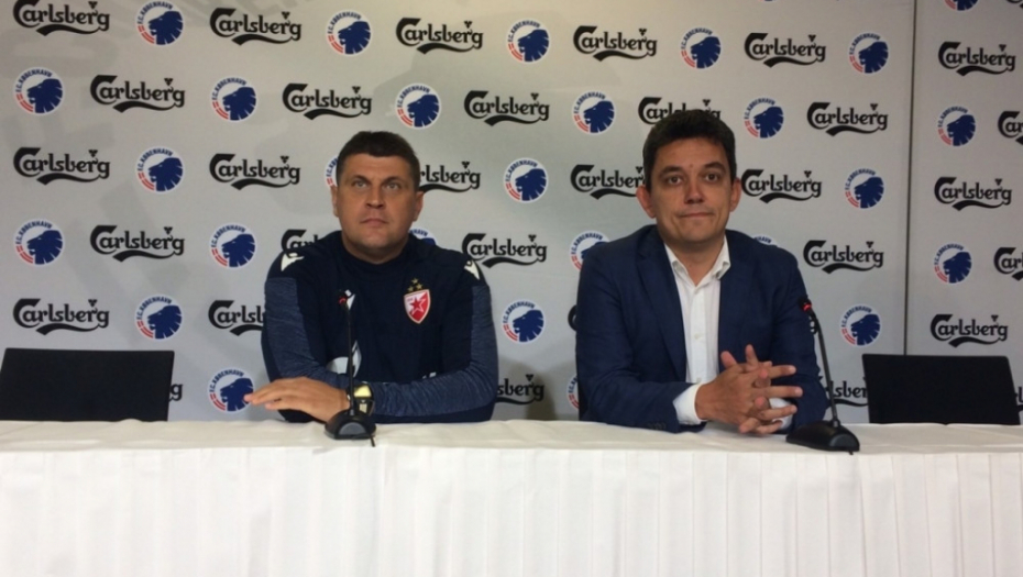 Vladan Milojević na konferenciji za štampu u Kopenhagenu