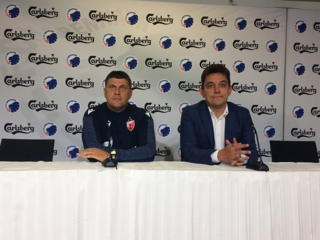 Vladan Milojević na konferenciji za štampu u Kopenhagenu