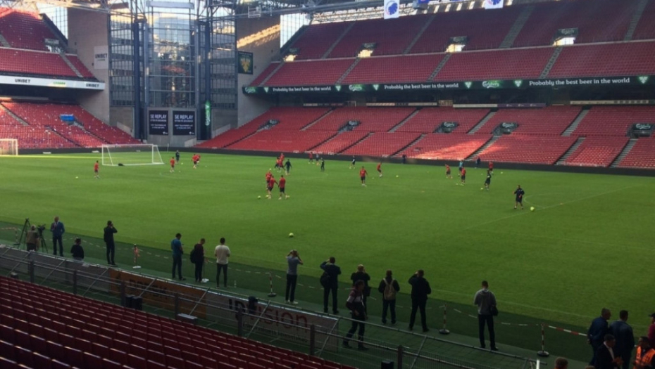 Trening Crvene zvezde u Kopenhagenu