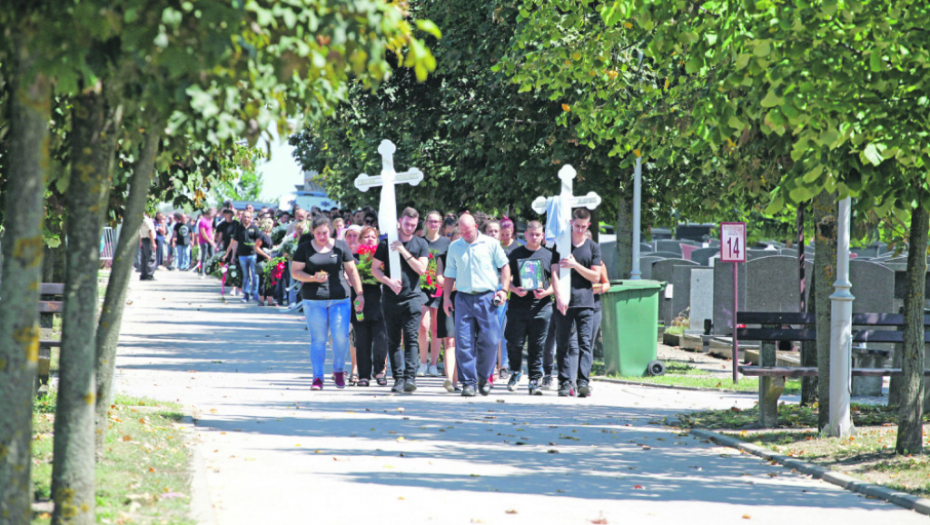 Anđela Mančić, Miloš Stanojković, sahrana