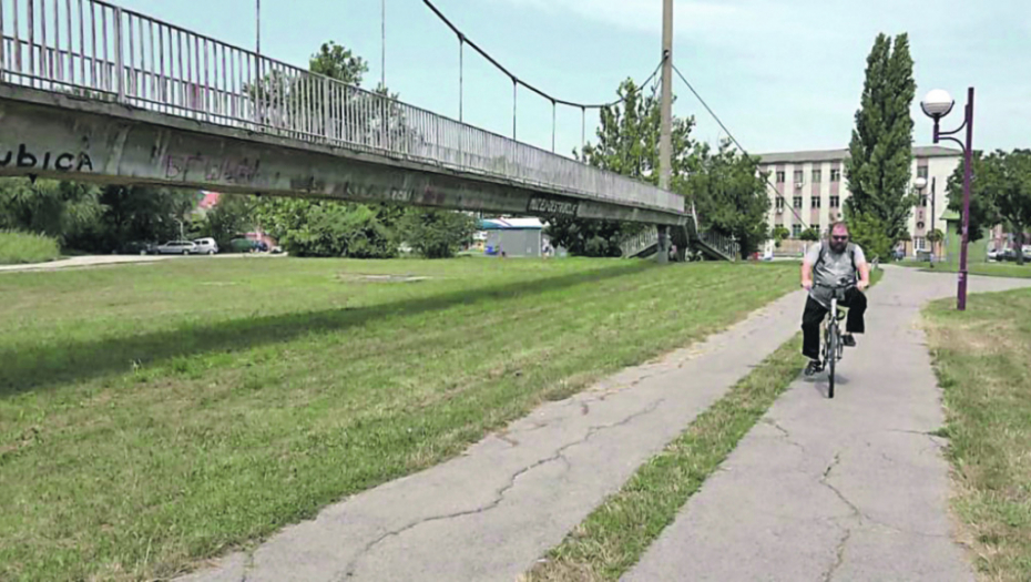 Most na suvom, Zrenjanin