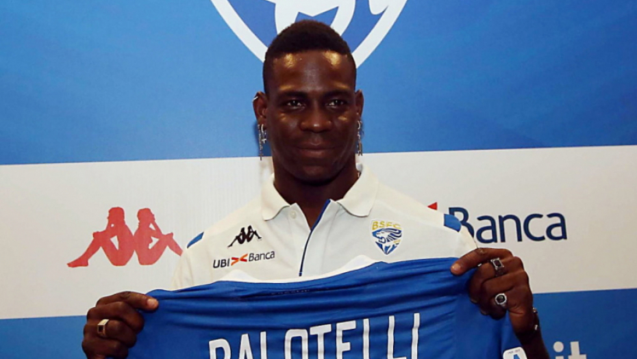 Mario Baloteli na promociji u Breši