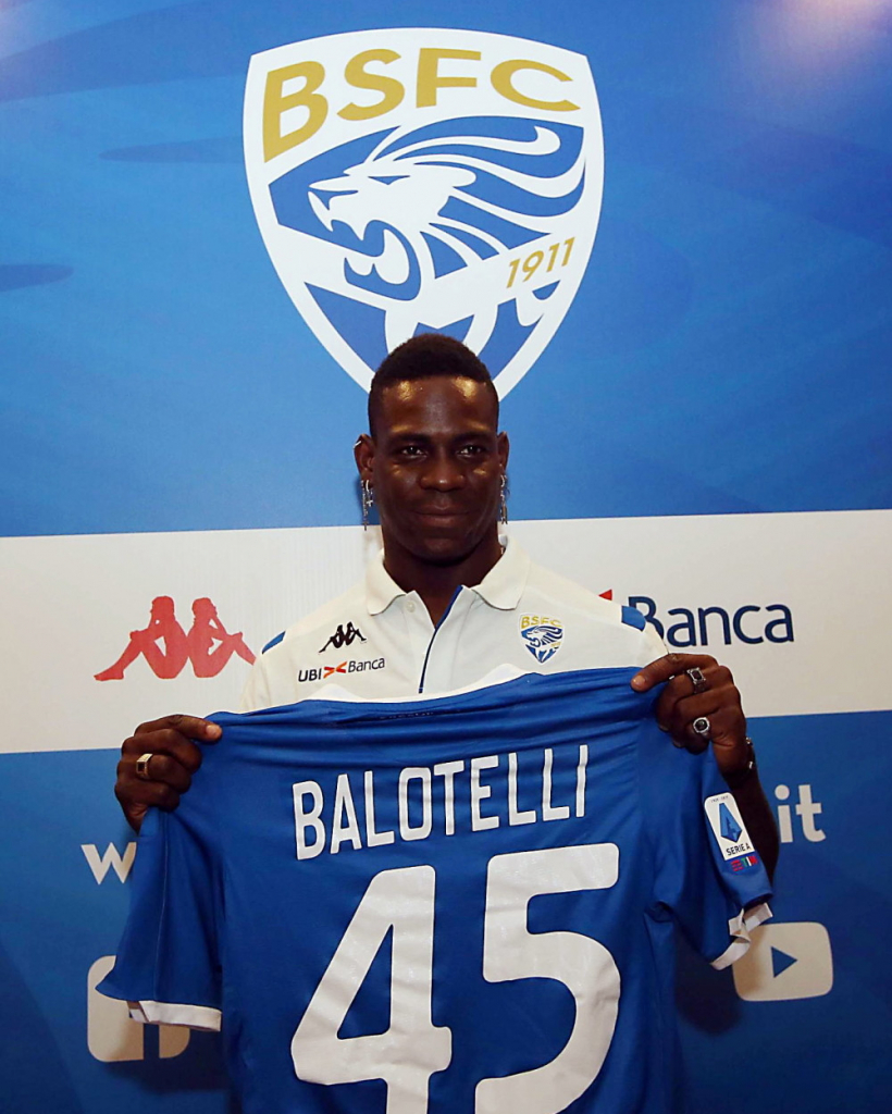 Mario Baloteli na promociji u Breši