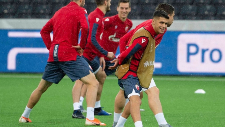 Trening fudbalera Crvene zvezde pred Jang Bojs