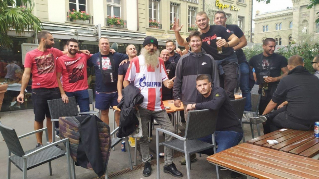 Navijači Crvene zvezde na Bundes placu!