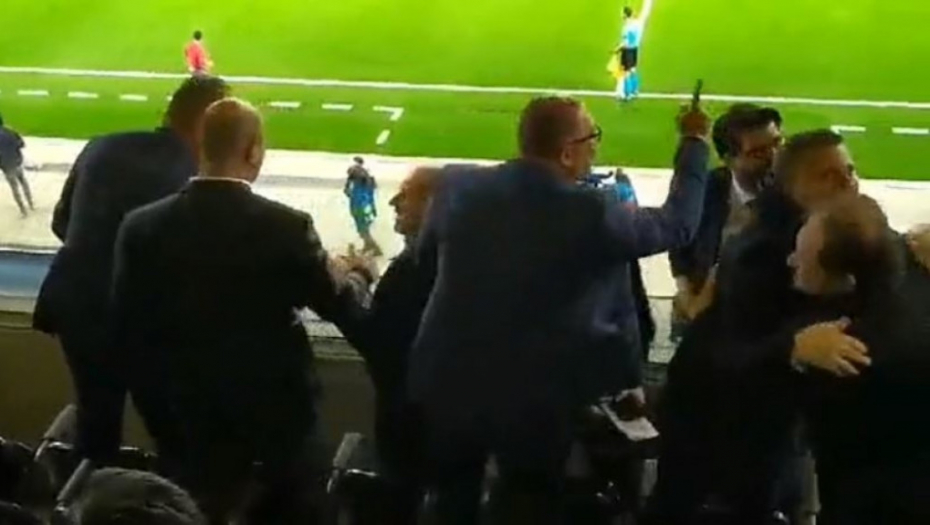 Slavlje drugog gola Matea u Zvezdinoj loži