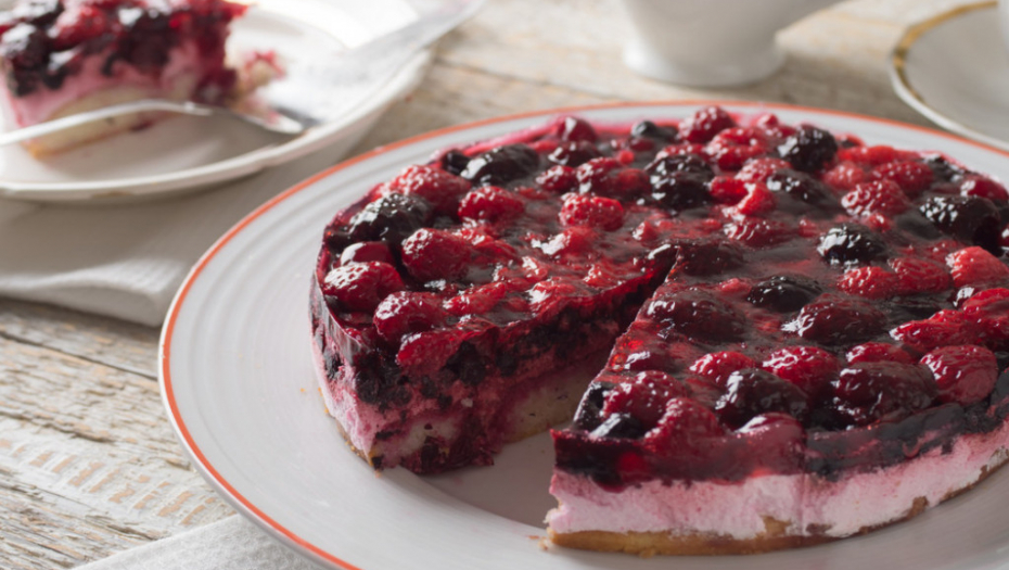čizkejk, torta, slatko, šumskso voće