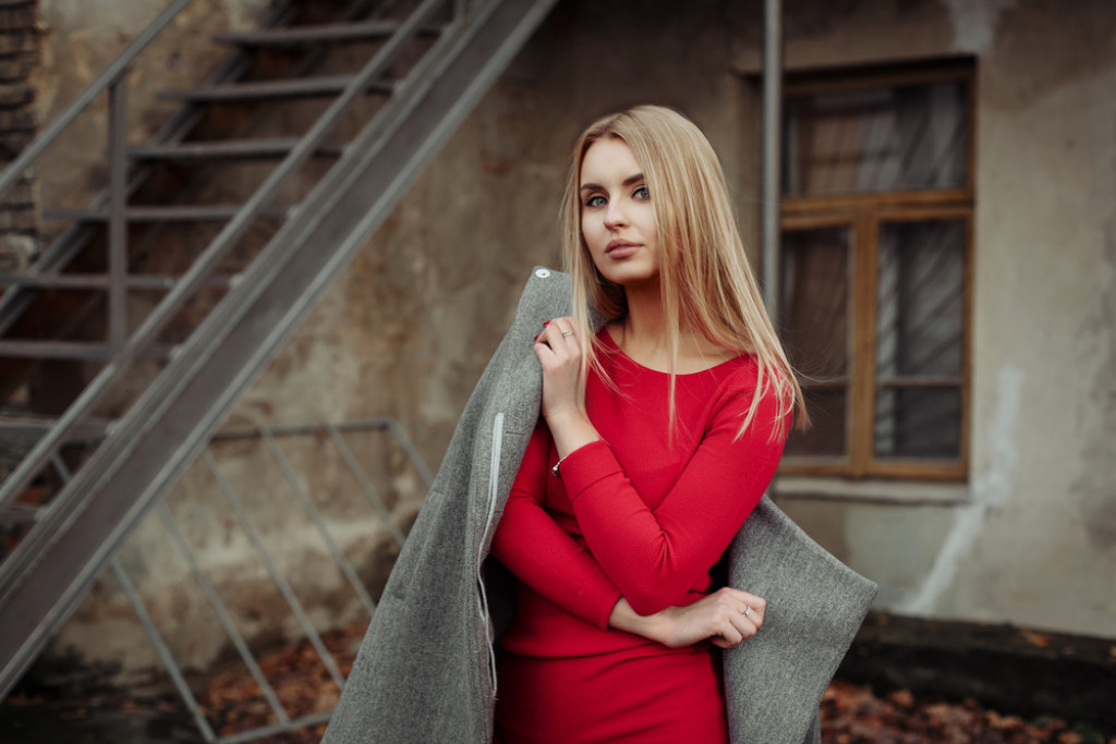 Haljina, jesen, moda, devojka, stil, lepota