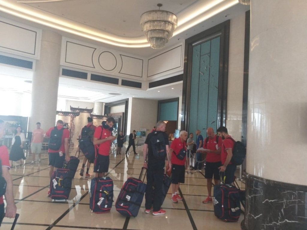 dolazak reprezentacije u hotel