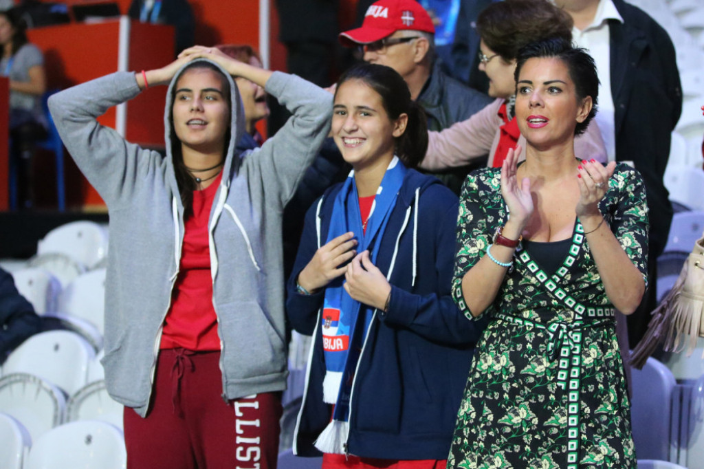 supruga i ćerke Saše Đorđevića navijaju za Srbiju, 2014. godina