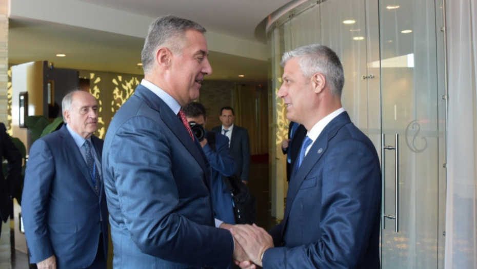 Milo Đukanović, Hašim Tači