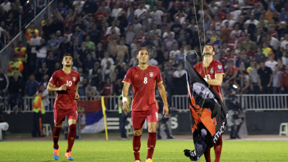 Stefan Mitrović Albanska zastava