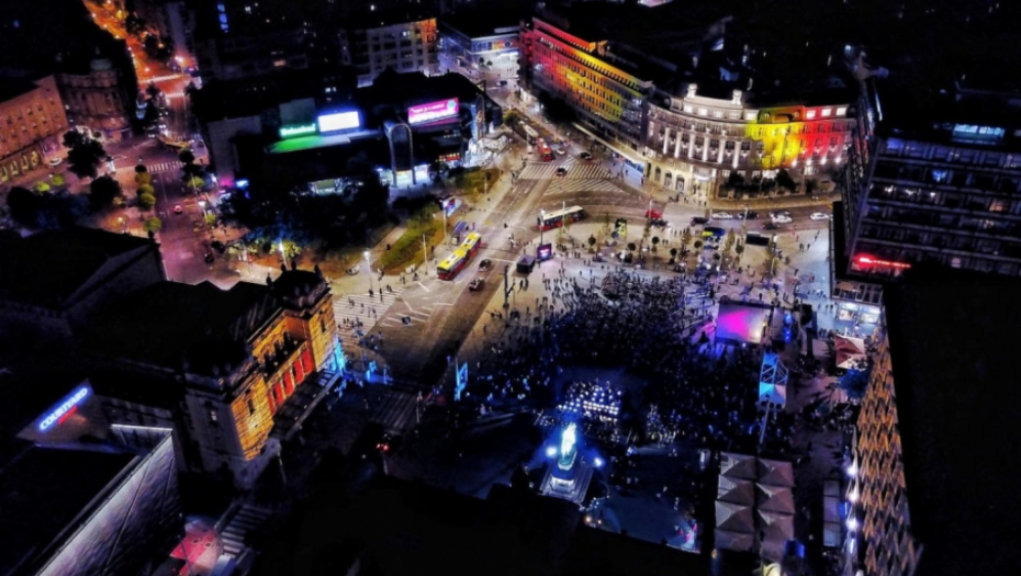 Gala koncert na beogradskom Trgu Republike