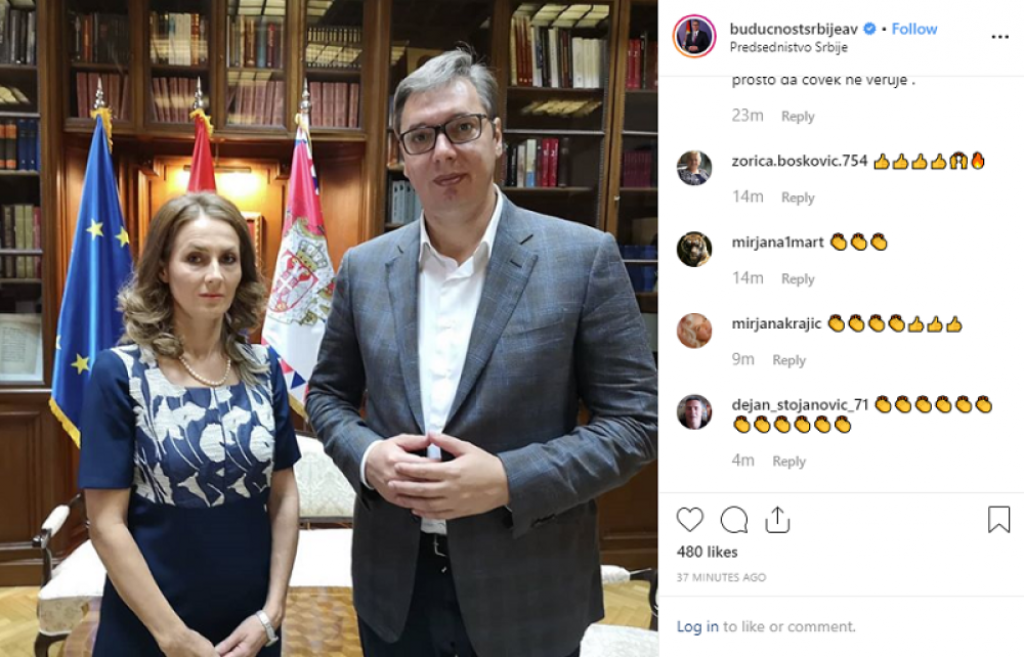 Aleksandar Vučić, Brankica Janković